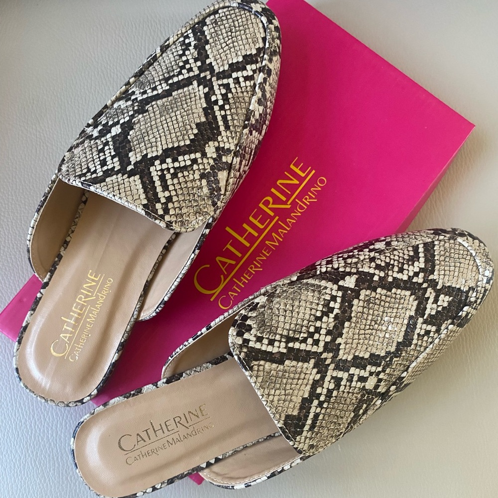 Snakeskin Mules by Catherine Malandrino